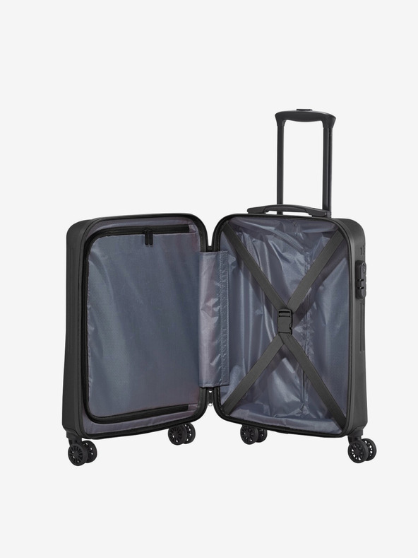 Travelite Sada troch cestovných kufrov v čiernej farbe Travelite Bali S,M,L Black