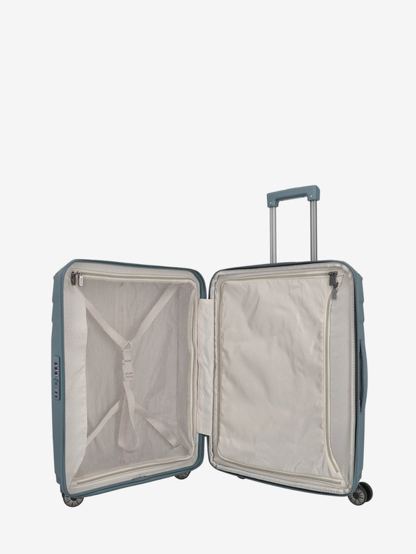 Travelite Cestovný kufor Travelite Elvaa 4w M sivomodrý