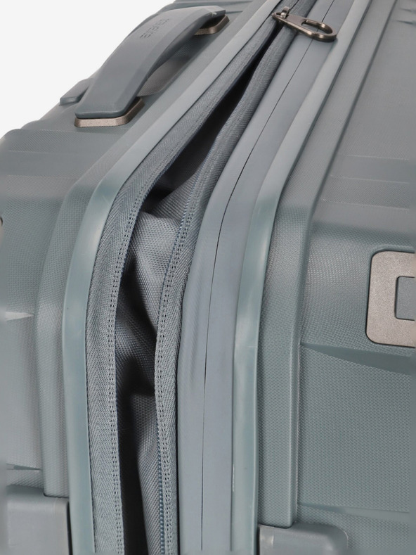 Travelite Cestovný kufor Travelite Elvaa 4w M sivomodrý