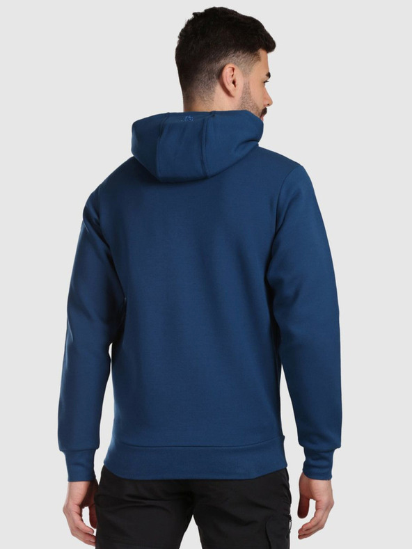 Kilpi Pánska bavlnená mikina s kapucňou Kilpi AVILA-M Tmavomodrá