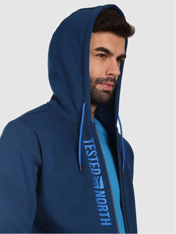 Kilpi Pánska bavlnená mikina s kapucňou Kilpi AVILA-M Tmavomodrá