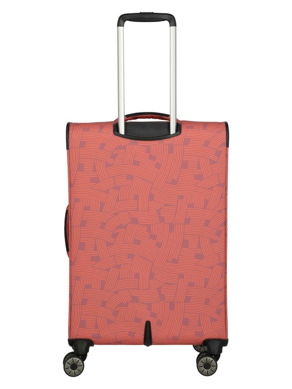 Travelite Cestovný kufor Travelite Skaii 4w M Print Peach