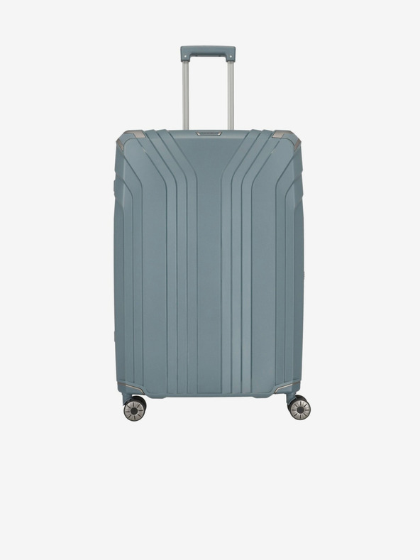 Travelite Šedo-modrý kufor Travelite Elvaa 4w L
