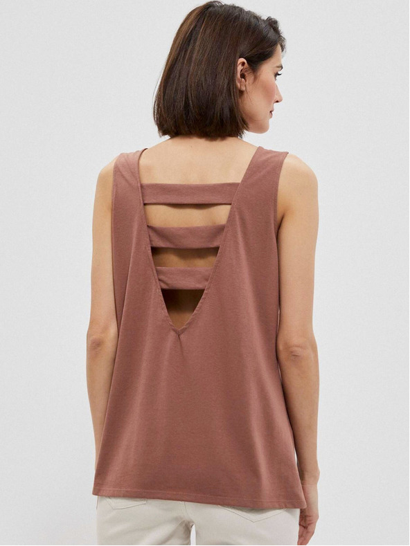 Moodo Hnedý dámsky top Moodo