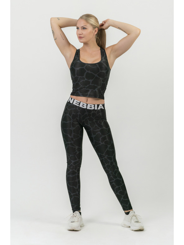 Nebbia NATURE-INSPIRED športový crop top "Racer back" 549 Nebbia