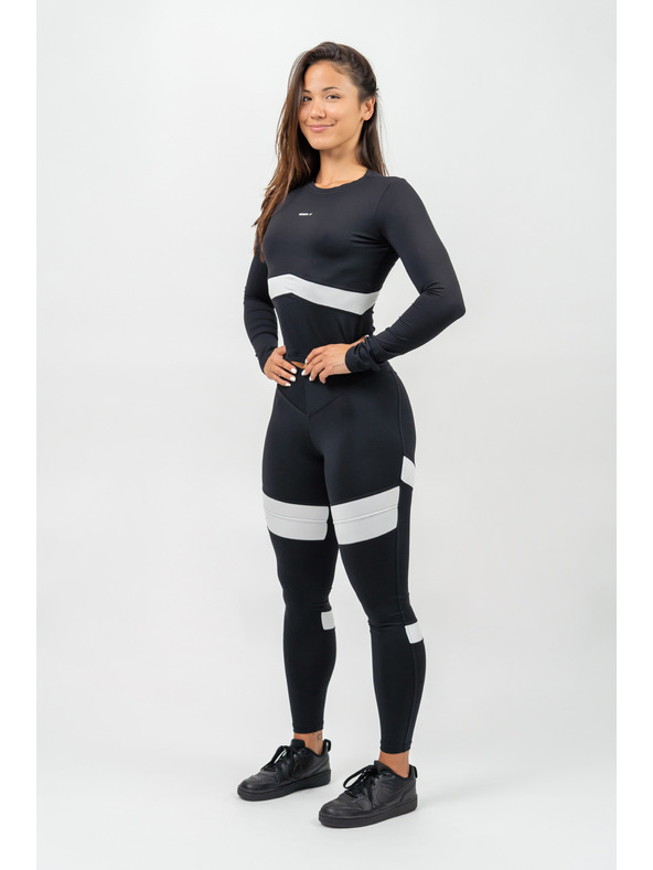 Nebbia Čierny top s dlhým rukávom TRUE HERO 242