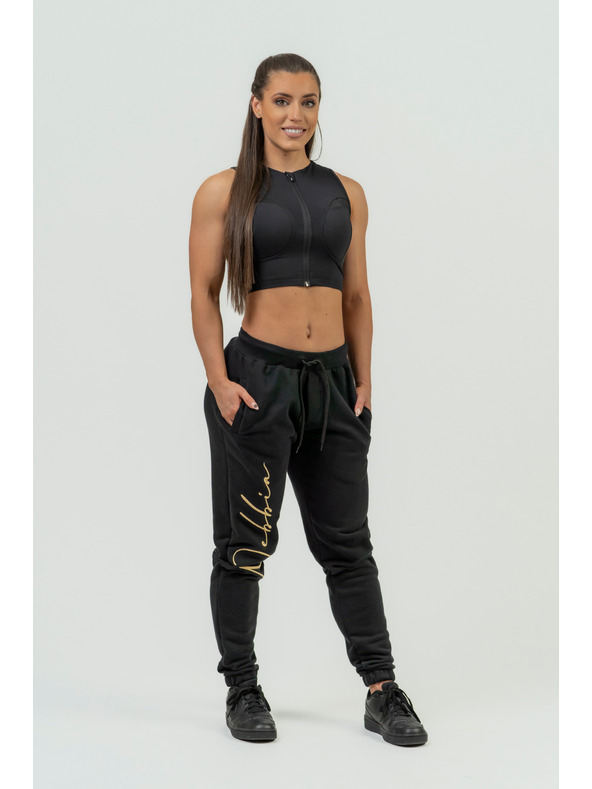 Nebbia NEBBIA Dámsky crop top s vysokou podporou INTENSE Mesh 842 Nebbia