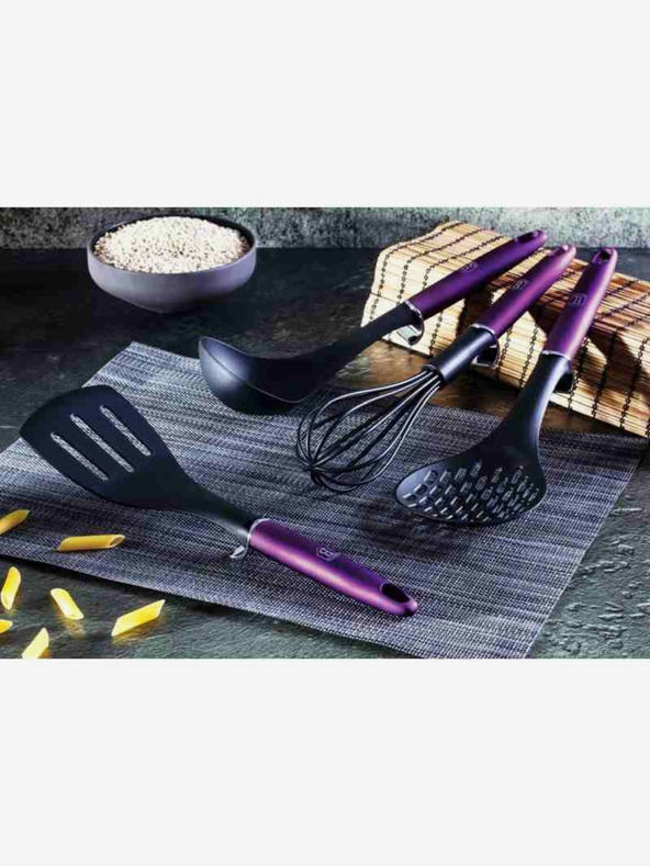 Berlingerhaus Kuchynské náradie s držiakom na stenu 7 ks Purple Eclipse Collection BERLINGERHAUS