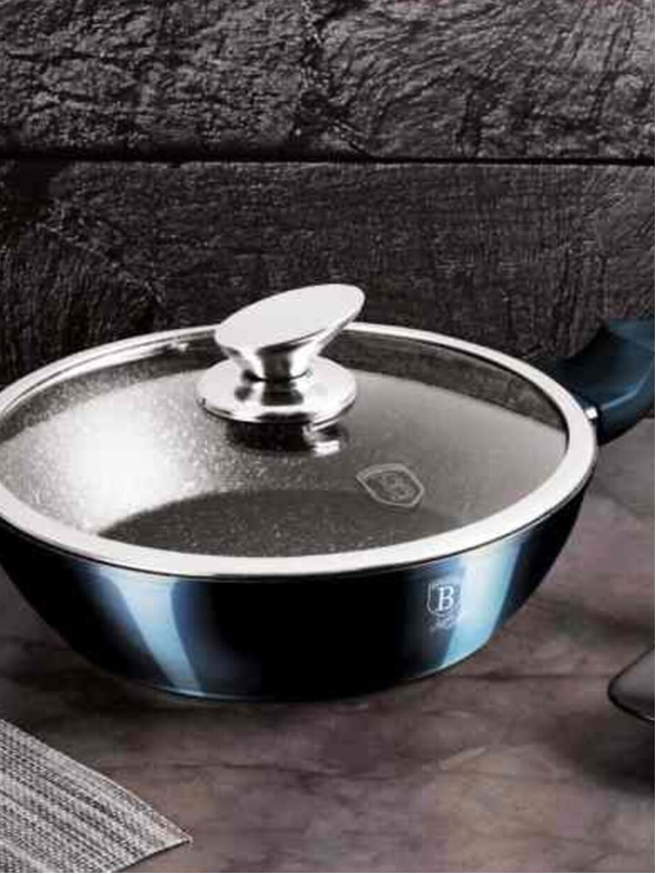 Berlingerhaus Súprava 13 kusov riadu Aquamarine Metallic Line BERLINGERHAUS s mramorovým povrchom