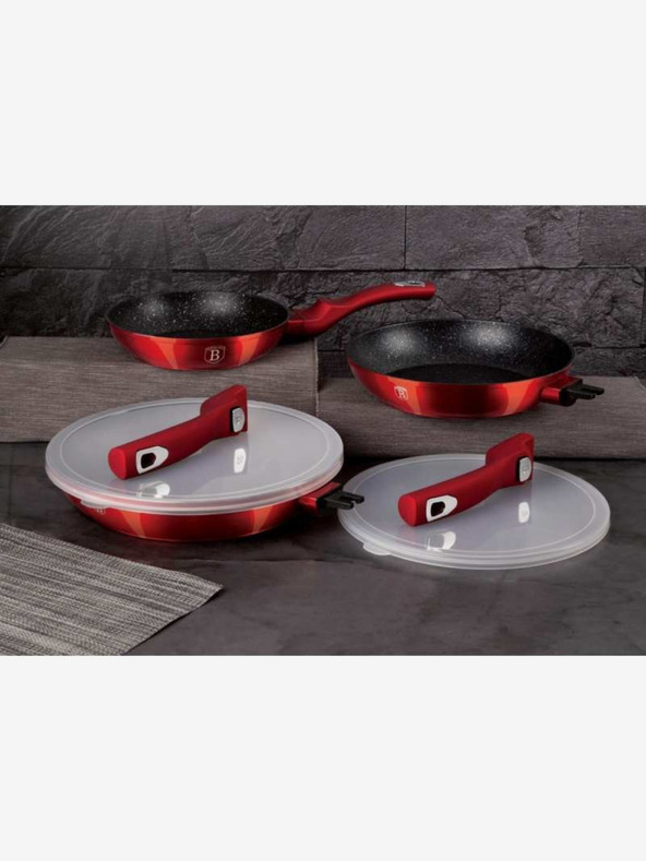 Berlingerhaus Panvica s odnímateľnou rukoväťou a pokrievkou BERLINGERHAUS Burgundy Metallic Line