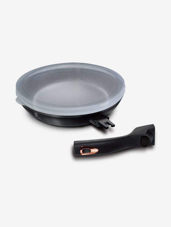 Berlingerhaus Panvica s odnímateľnou rukoväťou + pokrievka 24 cm Black Rose Collection BERLINGERHAUS