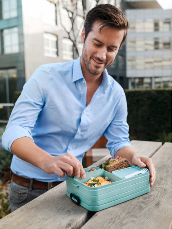 Mepal Svetlozelený box na desiatu Mepal Bento (900 ml)