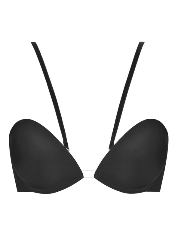 Wonderbra Čierna dámska viacúčelová push-up podprsenka Wonderbra MULTIWAY BRA