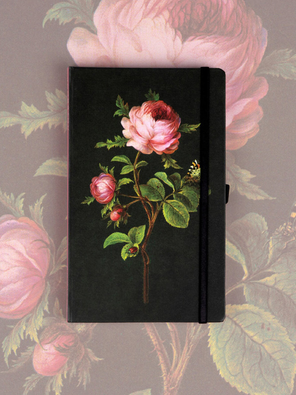 NOTIQUE NOTIQUE Poznámky Ruží od Kateřiny Winterovej, bodkované, 13 x 21 cm