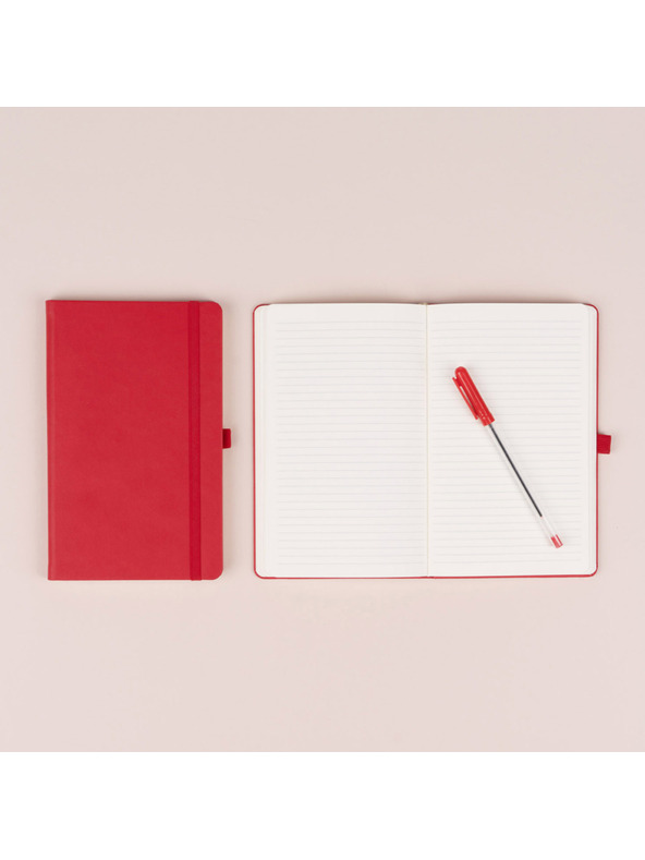 NOTIQUE NOTIQUE Notes Červené, linkované, 13 x 21 cm