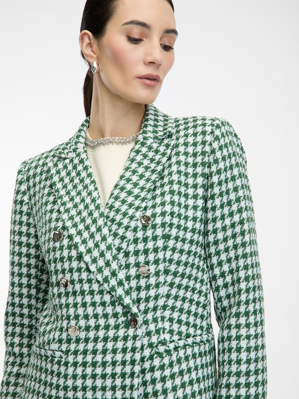 Orsay Zelené dámske vzorované sako ORSAY