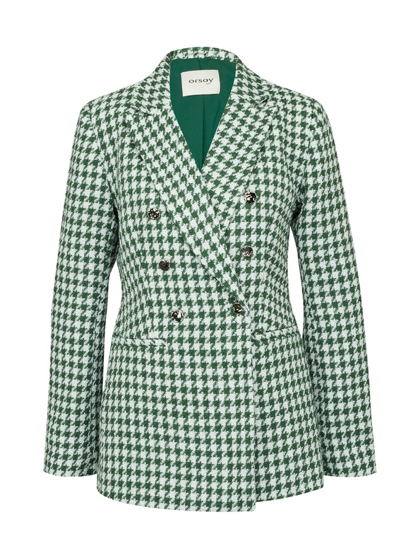 Orsay Zelené dámske vzorované sako ORSAY