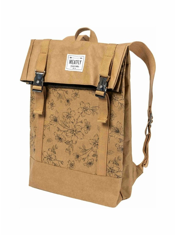 Meatfly Meatfly papierový batoh Vimes Blossom Brown 11 L