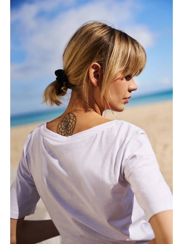 Moodo Biele dámske tričko Moodo