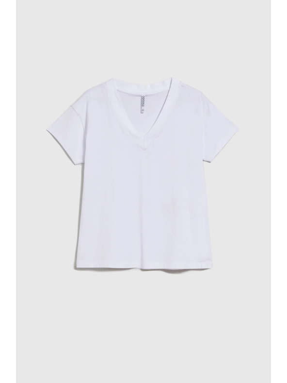Moodo Biele dámske tričko Moodo