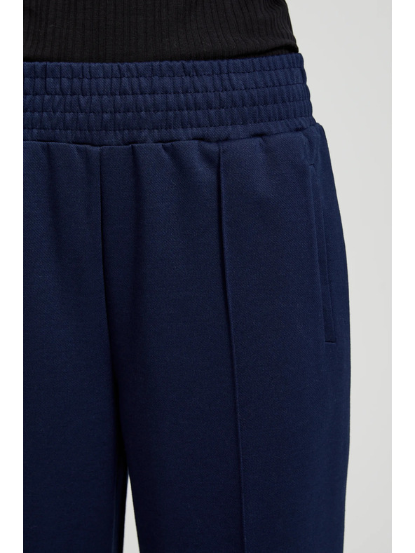 Moodo Tmavo modré dámske nohavice