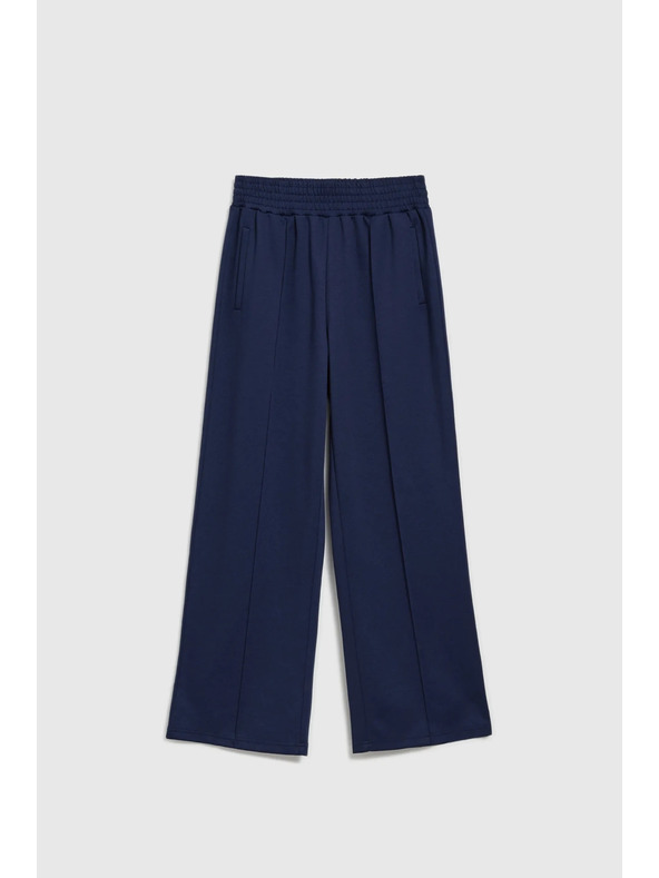 Moodo Tmavo modré dámske nohavice