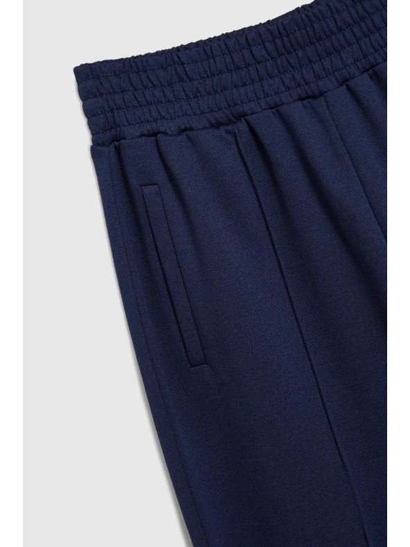 Moodo Tmavo modré dámske nohavice