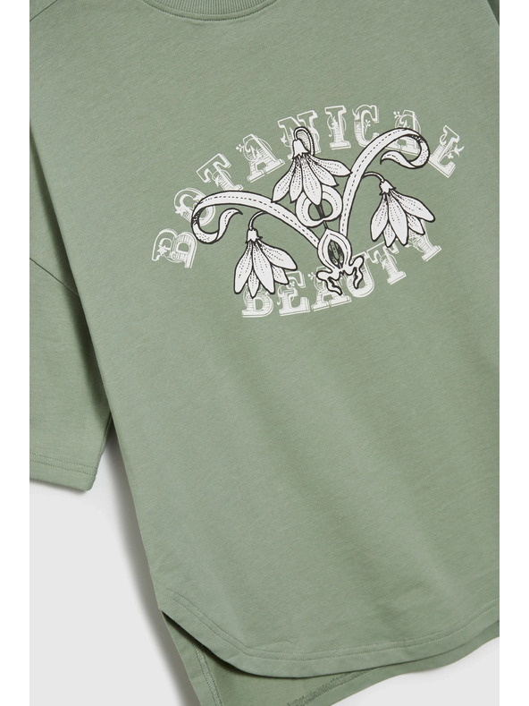 Moodo Olivové dámske tričko