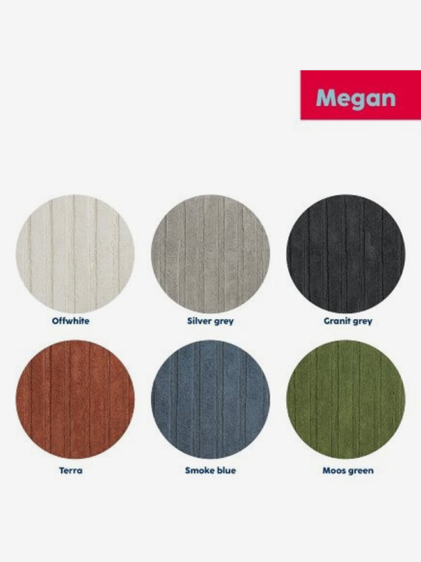 Kela Kúpeľňová predložka Megan 100% bavlna machovo zelená 80,0x50,0x1,6cm KELA