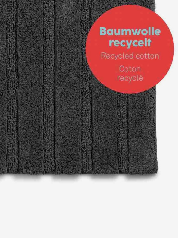 Kela Kúpeľňová predložka Megan 120x70 cm bavlna sivobiela KELA