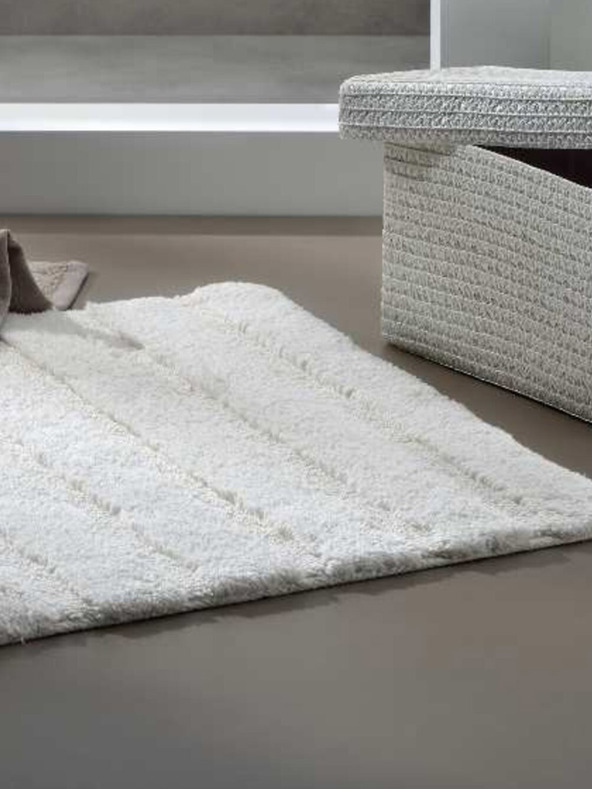 Kela Kúpeľňová predložka Megan 65x55 cm bavlna striebornosivá KELA