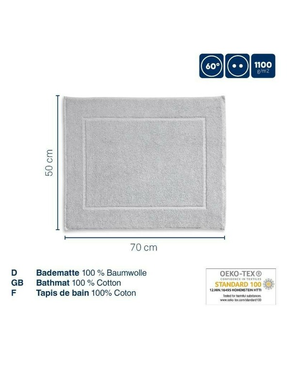 Kela Kúpeľňová predložka Ladessa 70x50 cm bavlna striebornosivá KELA