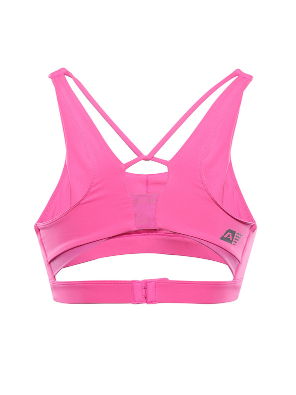 ALPINE PRO Dámsky rýchloschnúci top s cool dry ALPINE PRO BRATA neon pink