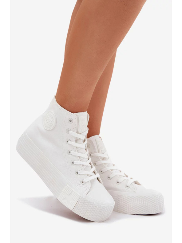 BIG STAR SHOES Dámske plátené tenisky na platforme Big Star