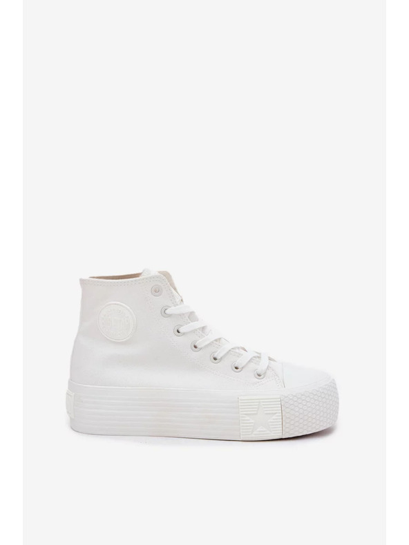 BIG STAR SHOES Dámske plátené tenisky na platforme Big Star