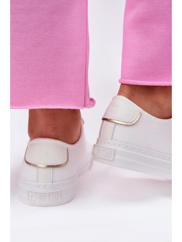 BIG STAR SHOES Dámske plátené tenisky Big Star – biele