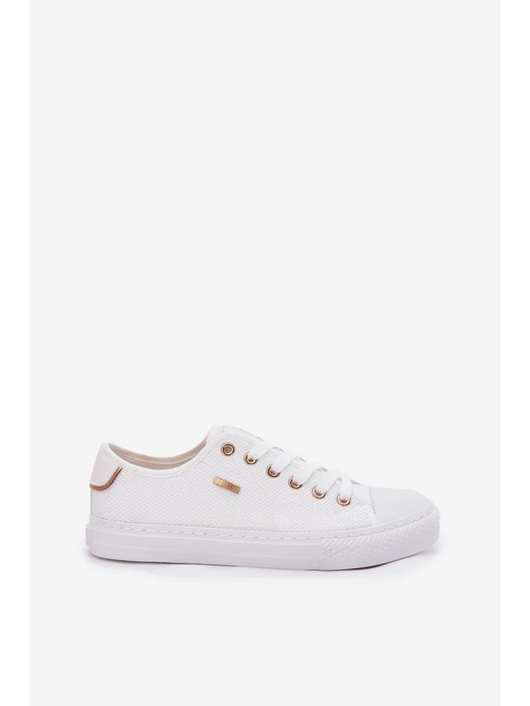 BIG STAR SHOES Dámske plátené tenisky Big Star – biele