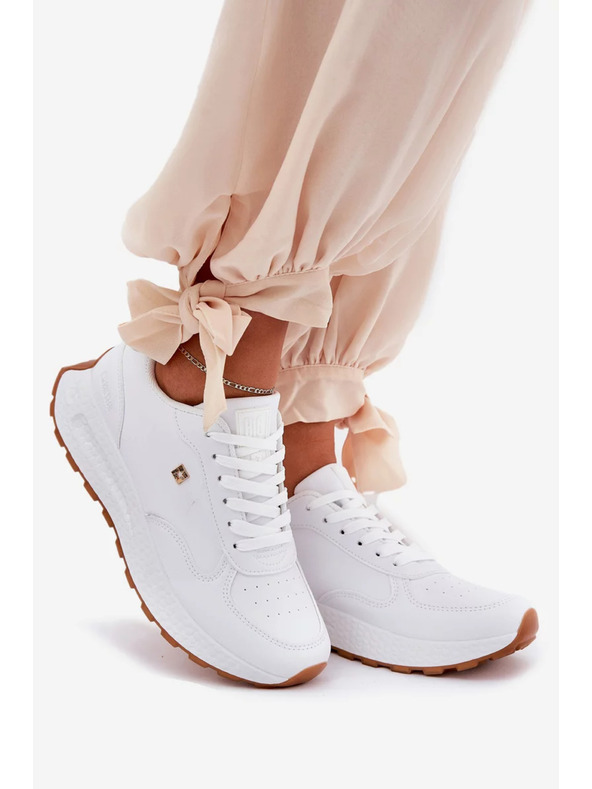 BIG STAR SHOES Dámske štýlové topánky Big Star HI-POLY SYSTEM – biele