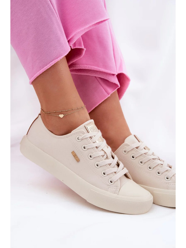 BIG STAR SHOES Dámske plátené tenisky Big Star – béžové