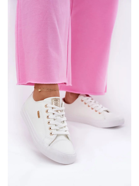 BIG STAR SHOES Dámske tenisky z EKO kože Big Star – biele