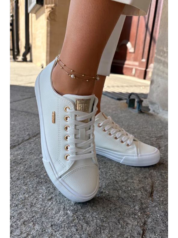 BIG STAR SHOES Dámske tenisky z EKO kože Big Star – biele