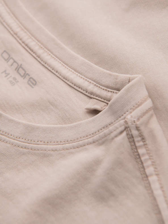 Ombre Clothing Bavlnené tričko s potlačou a okrúhlym výstrihom - čierne