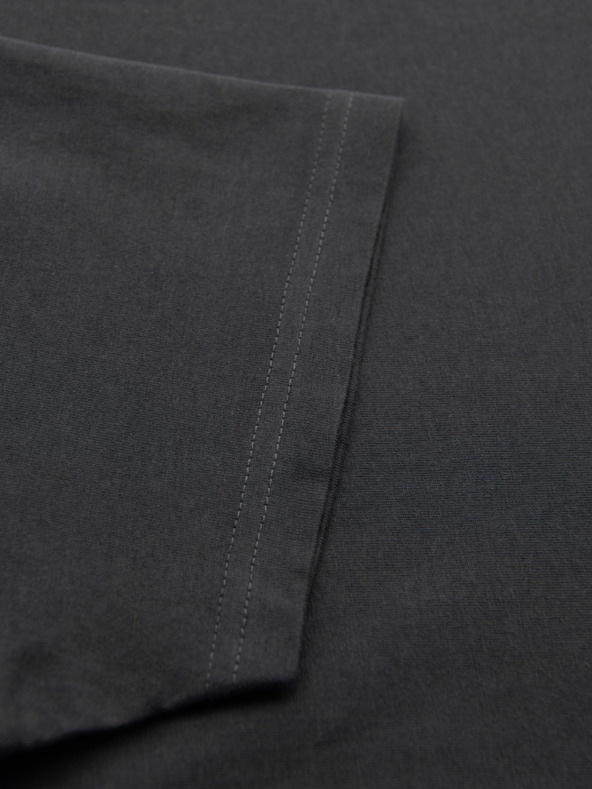 Ombre Clothing Pánske klasické bavlnené tričko BASIC - šedé