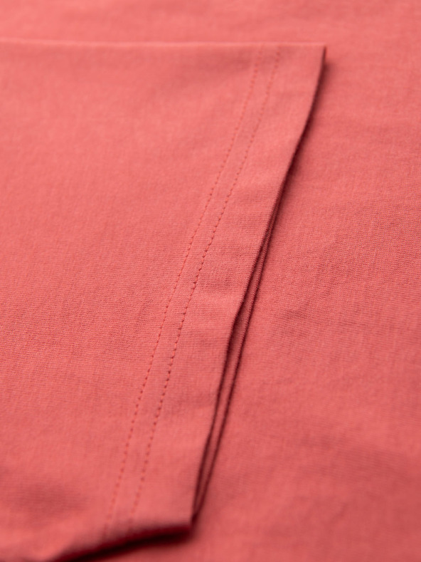 Ombre Clothing Pánske klasické bavlnené tričko BASIC - korálové
