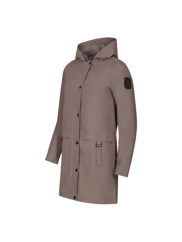 NAX Dámsky kabát s ptx membránou nax NAX ARESA driftwood