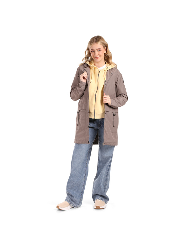 NAX Dámsky kabát s ptx membránou nax NAX ARESA driftwood