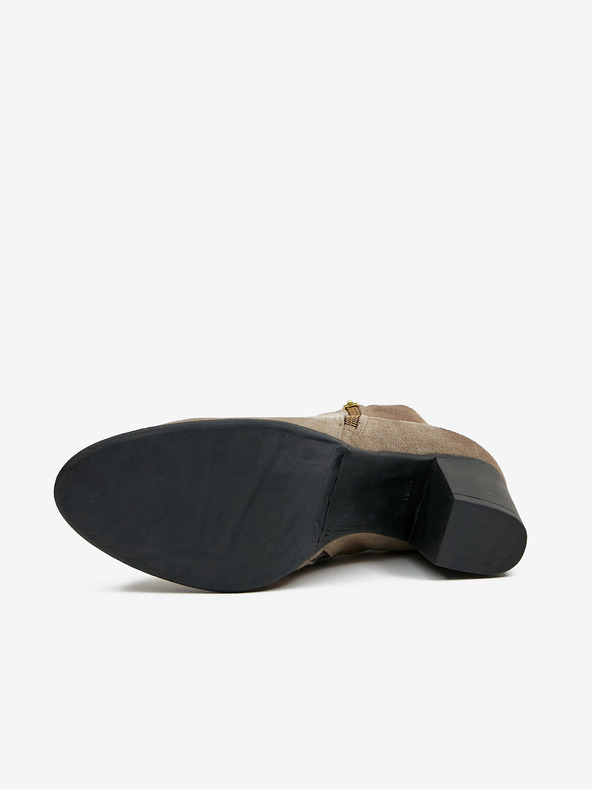 Ojju Šedé dámske semišové členkové čižmy OJJU