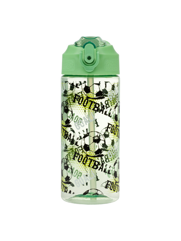 BAAGL  BAAGL Tritánová fľaša na pitie s slamkou Futbal 500 ml
