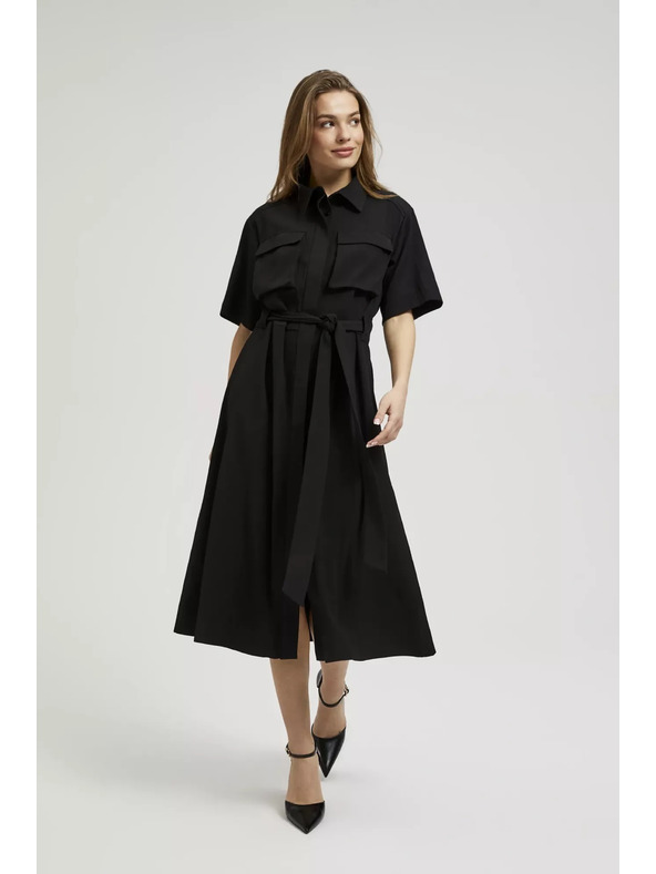 Moodo Čierne košeľové šaty