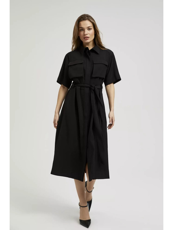Moodo Čierne košeľové šaty